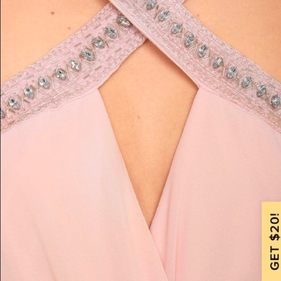 Blush Pink Beaded Maxi Dress from LULUS - Picture 6 of 14